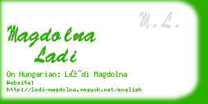 magdolna ladi business card